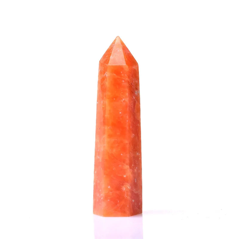 Natural Crystal Point Sunstone for Home Decor