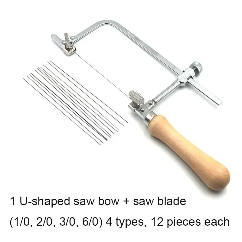 Jeweler's Saw Frame kit with Blades Adjustable