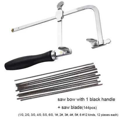 Jeweler's Saw Frame kit with Blades Adjustable